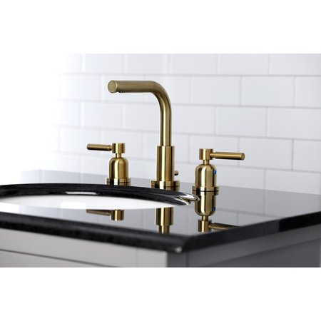 Fauceture FSC8953DL 8" Widespread Bathroom Faucet, Brushed Brass FSC8953DL